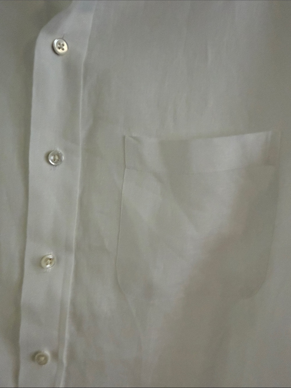 Vineyard Vines Men's White 100% Linen Long Sleeve Button Down Shirt - Size Small - Picture 3 of 11